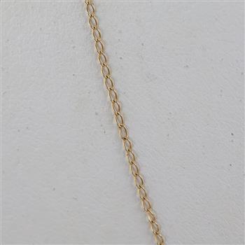 14kt Gold Delicate Curb Chain Necklace