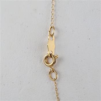 14kt Gold Delicate Curb Chain Necklace