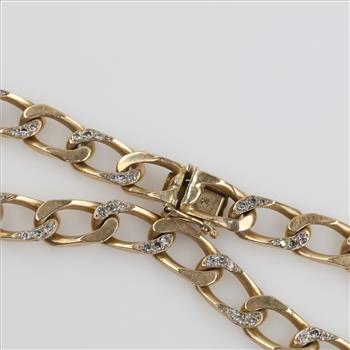 14kt Gold Diamond Accent Bracelet