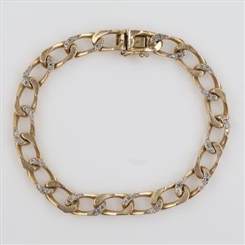 14kt Gold Diamond Accent Bracelet