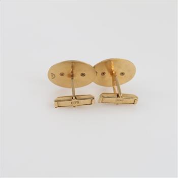 14kt Gold Diamond Accent Cufflinks
