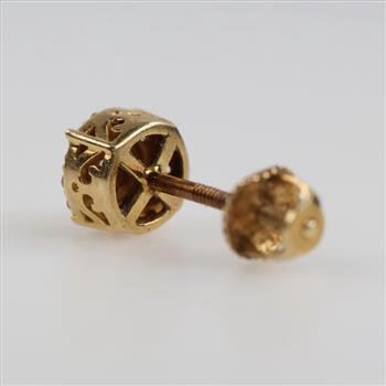 14kt Gold Diamond Accent Earring