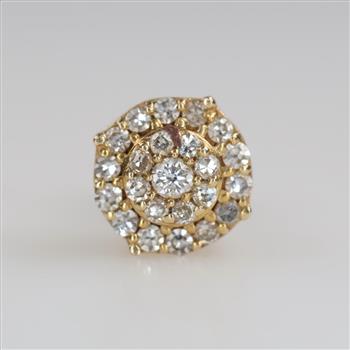 14kt Gold Diamond Accent Earring