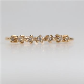 14kt Gold Diamond Band