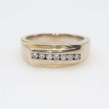 14kt Gold Diamond Band