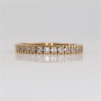 14kt Gold Diamond Band