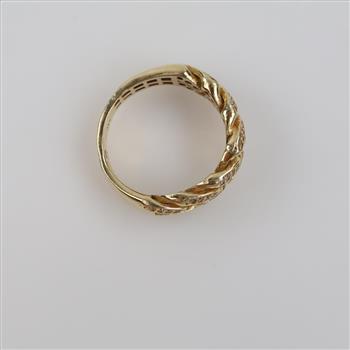 14kt Gold Diamond Band
