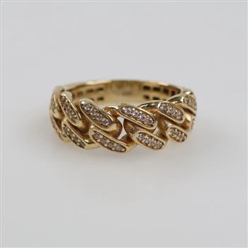 14kt Gold Diamond Band