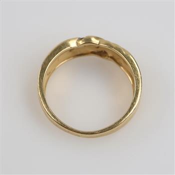 14kt Gold Diamond Band