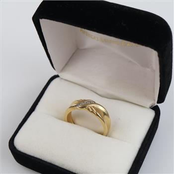 14kt Gold Diamond Band