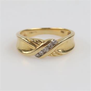 14kt Gold Diamond Band