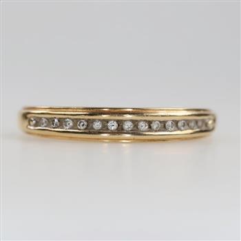 14kt Gold Diamond Band