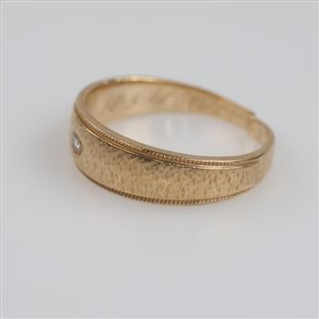 14kt Gold Diamond Band