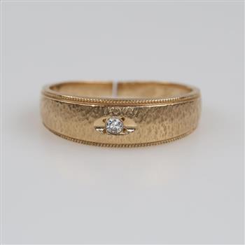 14kt Gold Diamond Band