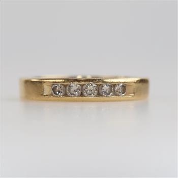14kt Gold Diamond Band