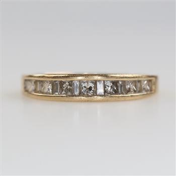 14kt Gold Diamond Band
