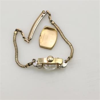 14kt Gold Diamond Baylor Vintage Watch