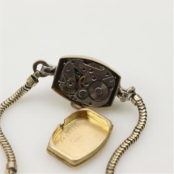 14kt Gold Diamond Baylor Vintage Watch