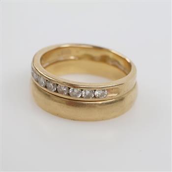 14kt Gold Diamond Bridal Set