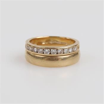 14kt Gold Diamond Bridal Set