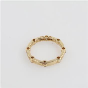 14kt Gold Diamond Circle Pendant