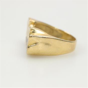 14kt Gold Diamond Cursive Name Ring