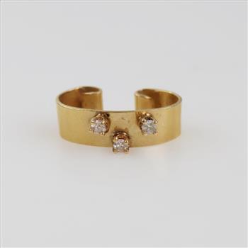 14kt Gold Diamond Ear Cuff