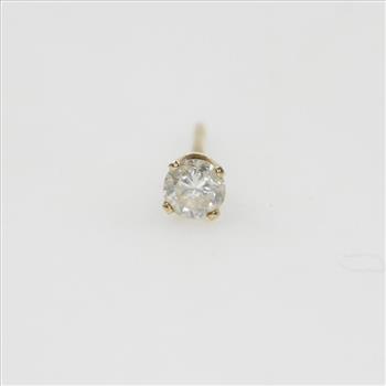 14kt Gold Diamond Earring