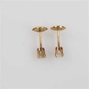 14kt Gold Diamond Earring