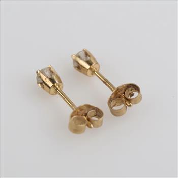 14kt Gold Diamond Earrings