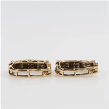 14kt Gold Diamond Earrings