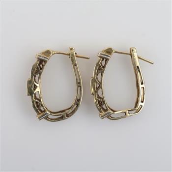 14kt Gold Diamond Earrings