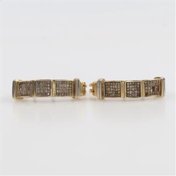 14kt Gold Diamond Earrings