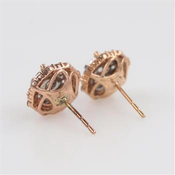 14kt Gold Diamond Earrings