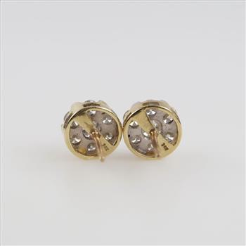 14kt Gold Diamond Earrings