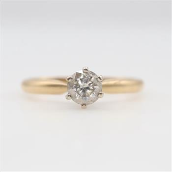 14kt Gold Diamond Engagement Ring