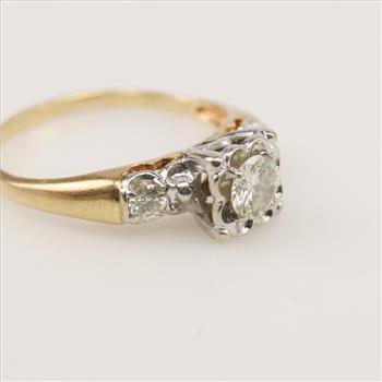 14kt Gold Diamond Engagement Ring