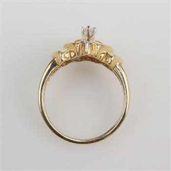 14kt Gold Diamond Engagement Ring