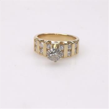 14kt Gold Diamond Engagement Ring