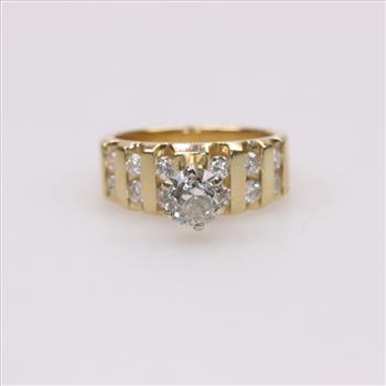 14kt Gold Diamond Engagement Ring