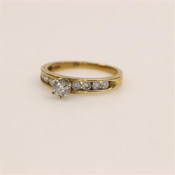 14kt Gold Diamond Engagement Ring