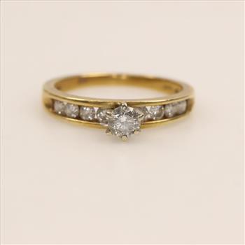 14kt Gold Diamond Engagement Ring