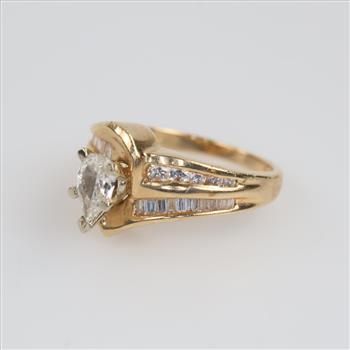 14kt Gold Diamond Engagment Ring