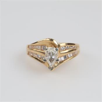 14kt Gold Diamond Engagment Ring