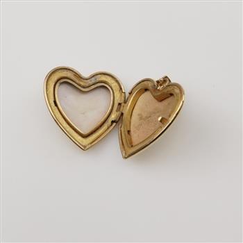 14kt Gold Diamond Heart Locket