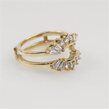 14kt Gold Diamond Insert Wedding Band