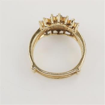 14kt Gold Diamond Insert Wedding Band