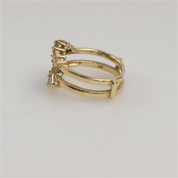 14kt Gold Diamond Insert Wedding Band