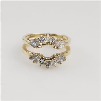 14kt Gold Diamond Insert Wedding Band