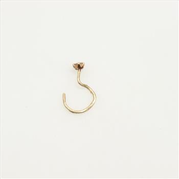 14kt Gold Diamond Nose Ring